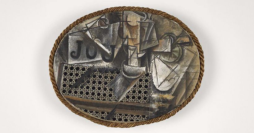 Still Life with a Chair Caning (1912)