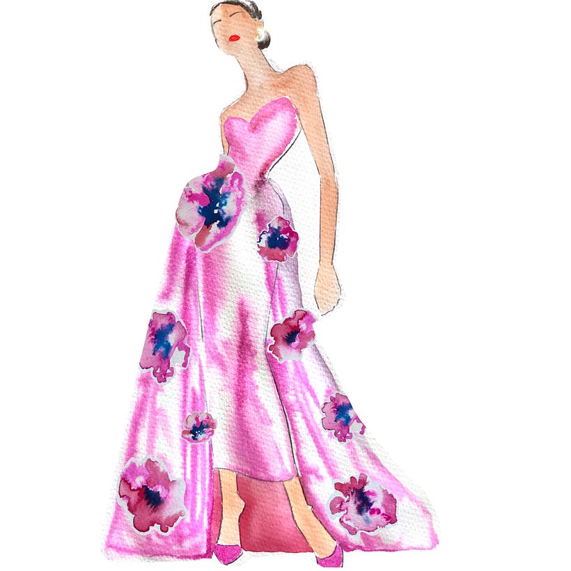 My project for course: Watercolor Fashion Illustration: Silhouette, Color and Flow 3