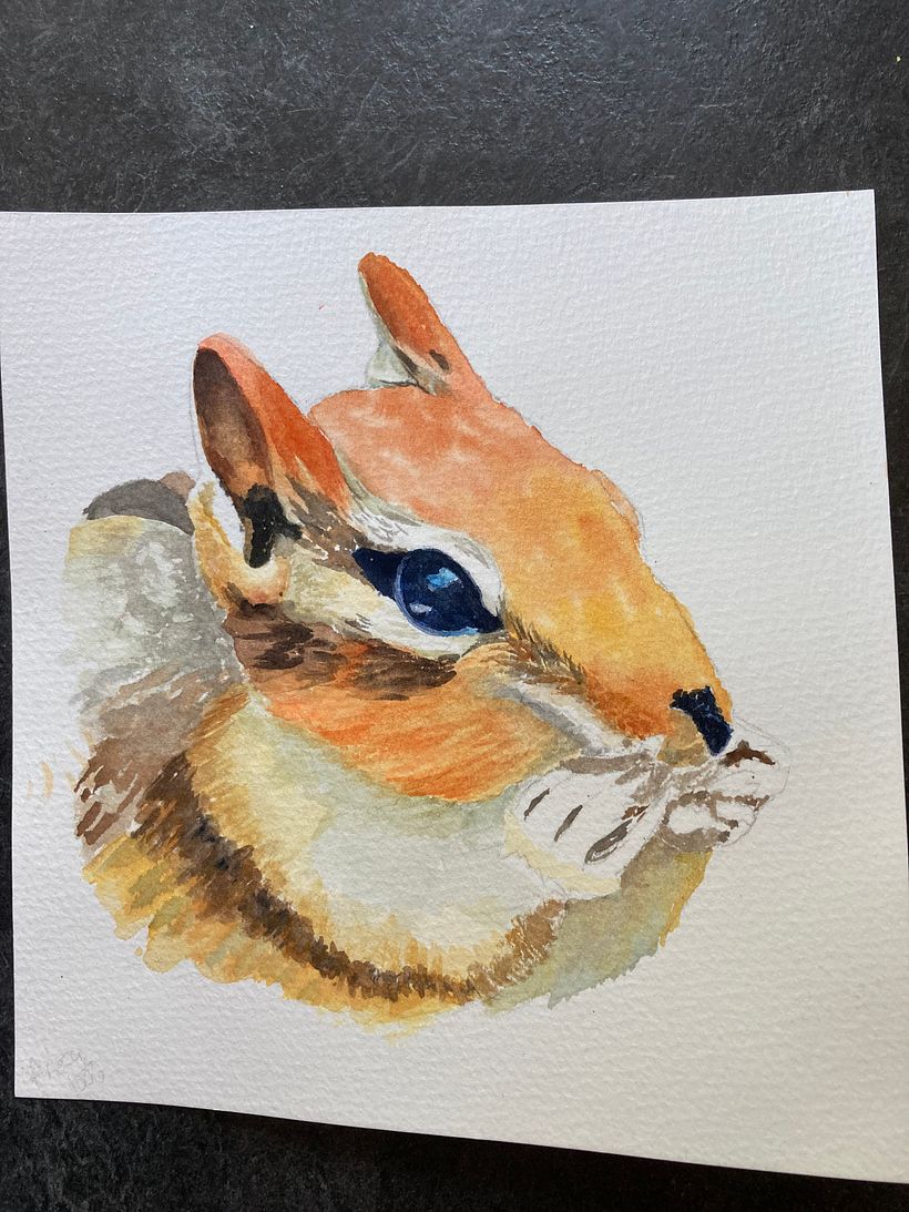 My project for course: Expressive Animal Portraits in Watercolor 3