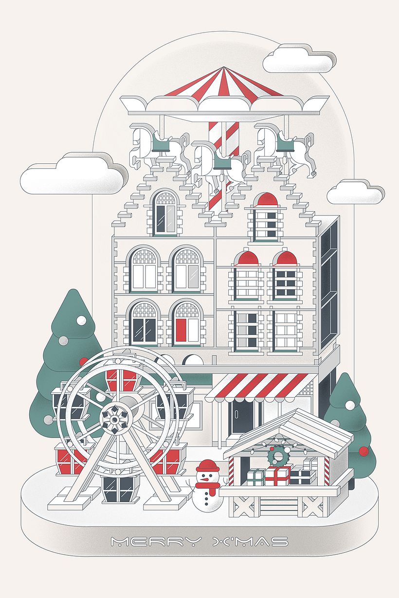 【Course Project】An X'mas Town 1