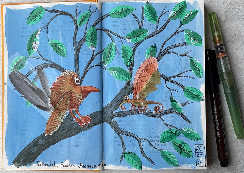 Mein Abschlussprojekt für den Kurs: Illustriertes Logbuch: Spielerisch zeichnen 22
