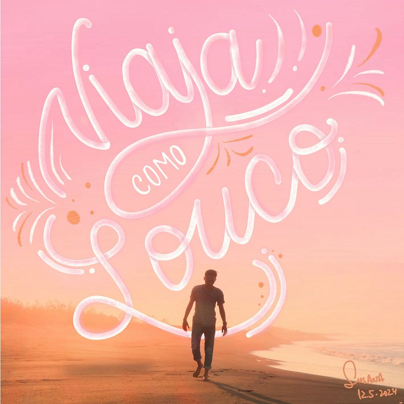 Meu projeto do curso: Caligrafia e lettering para Instagram com Procreate 5