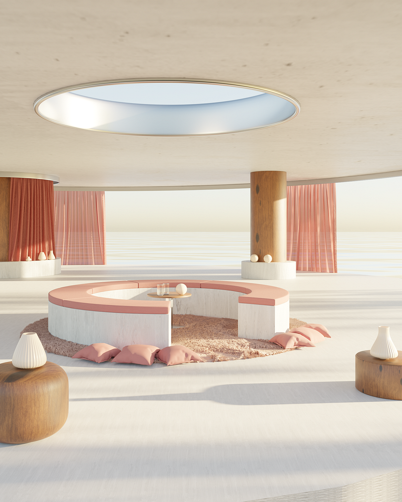 Mi proyecto del curso: ArchViz de interiores: crea diseños 3D surrealistas con Blender 1
