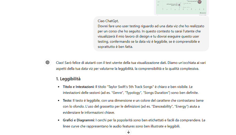 Screenshot on ChatGPT