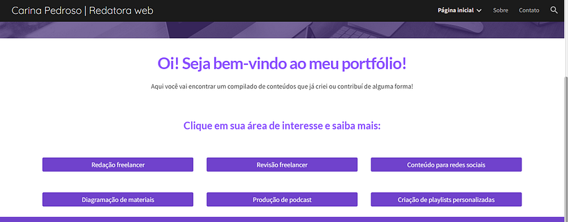 SEO para portfólio de redatora freelancer 7