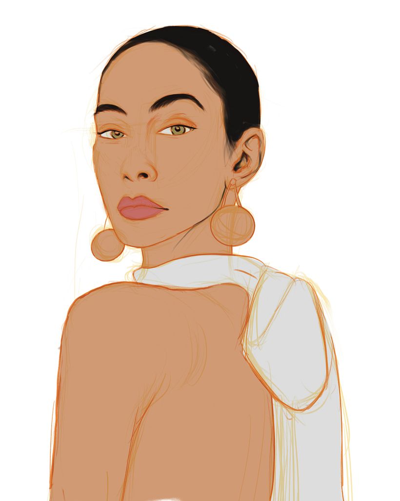 My project for course: Digital Portraits in Procreate with Graphical Elements 2