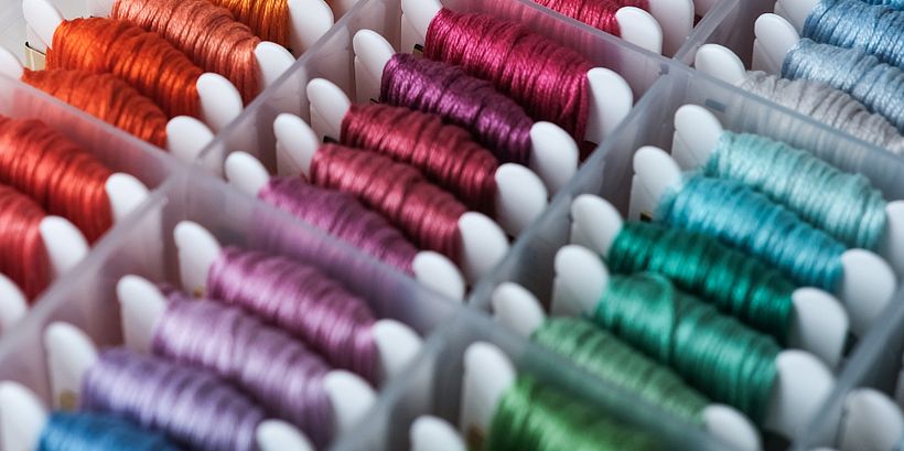 An Assortment of Embroidery Floss