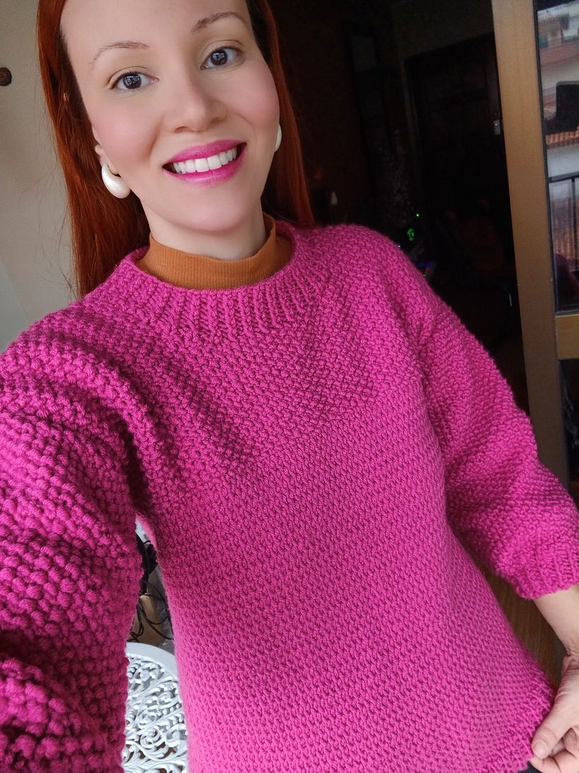 Meu projeto do curso: Introdução à confecção de roupas de tricô oversized 1