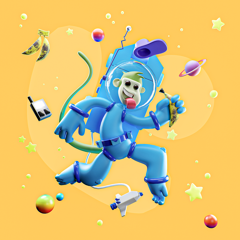 Mi proyecto del curso: Creación de personajes en 3D con Blender 3