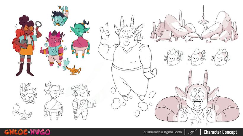 Chloe e Hugo - Character Design 6