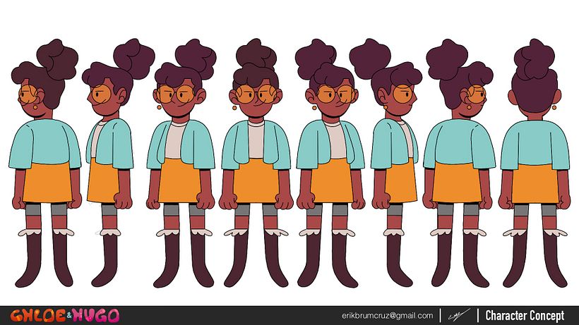 Chloe e Hugo - Character Design 7