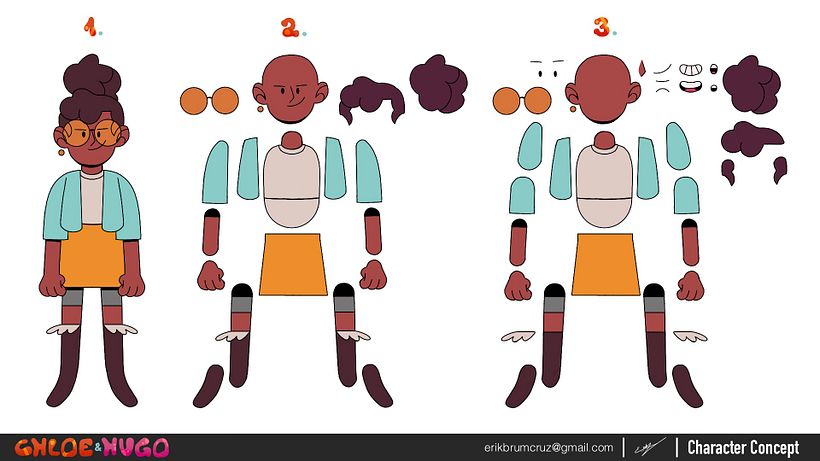 Chloe e Hugo - Character Design 8
