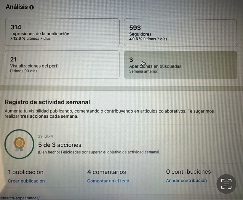 Mi proyecto del curso: LinkedIn: construye tu marca personal 3