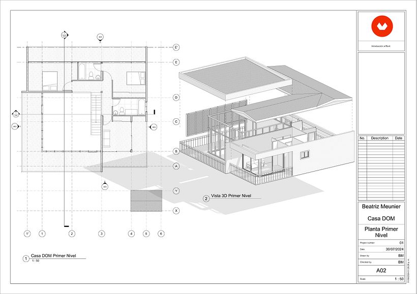 Mi proyecto del curso: Diseño y modelado arquitectónico 3D con Revit 2