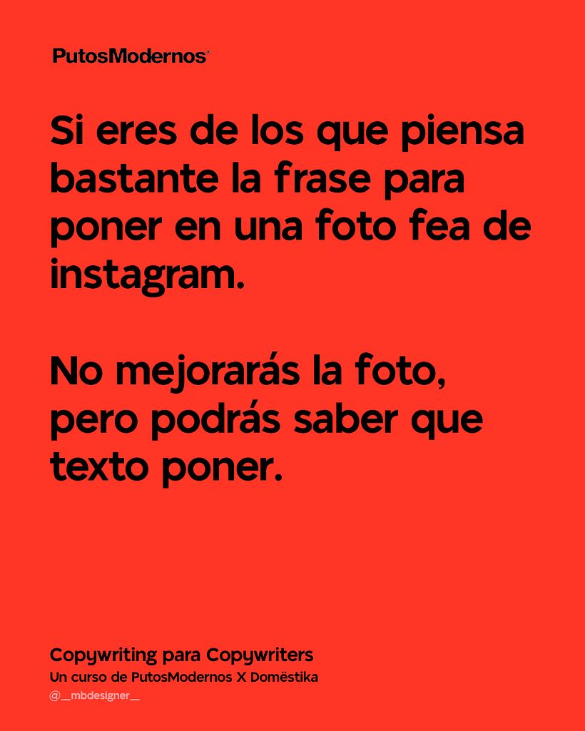 Mi proyecto del curso: Copywriting para copywriters / @_mbdesigner_ 3