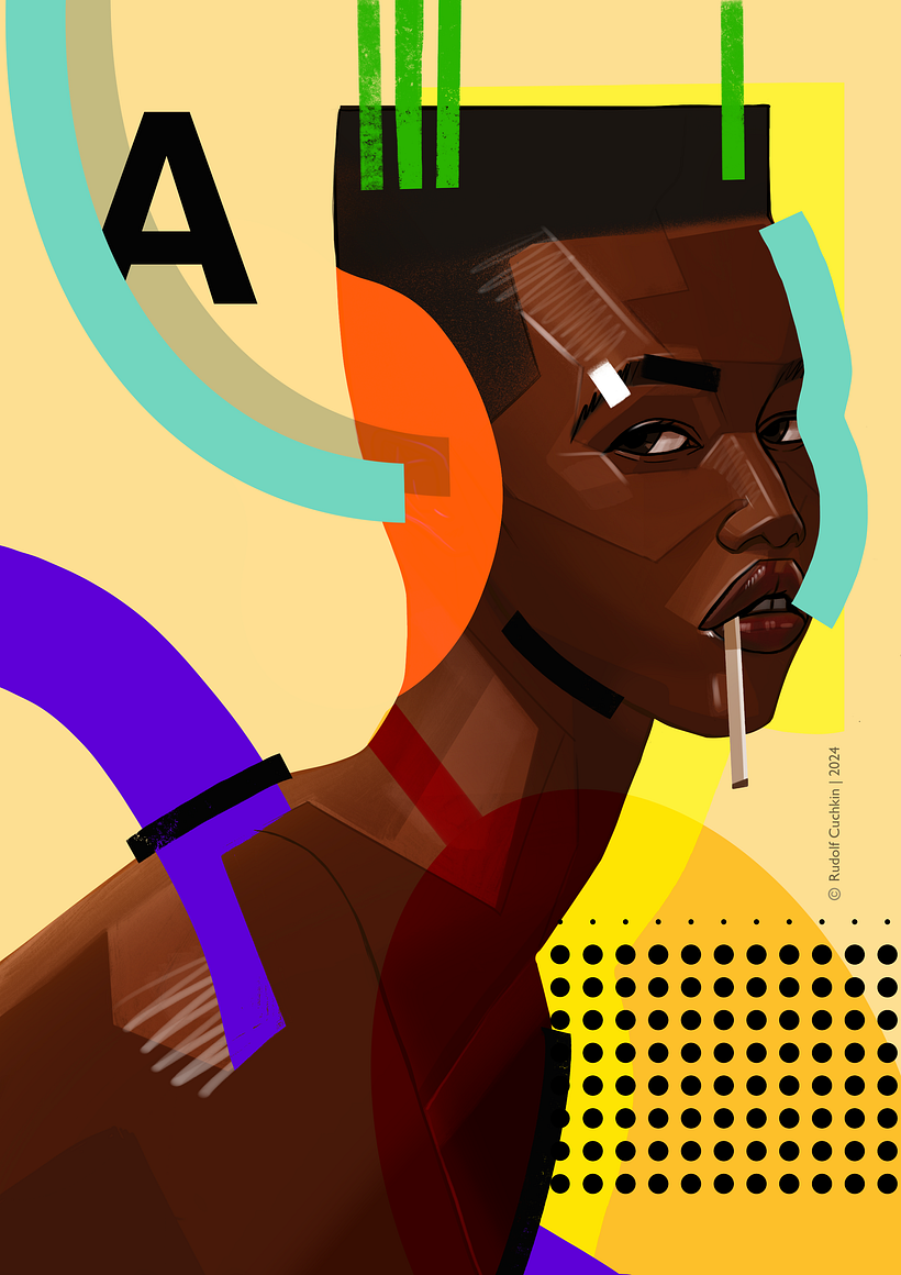 Pour le projet final , j’avais à l’esprit la chanteuse GRACE JONES.
