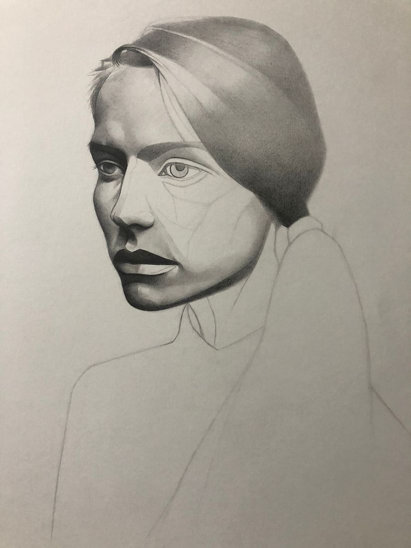 Mi proyecto del curso: Retrato realista con lápiz de grafito 2