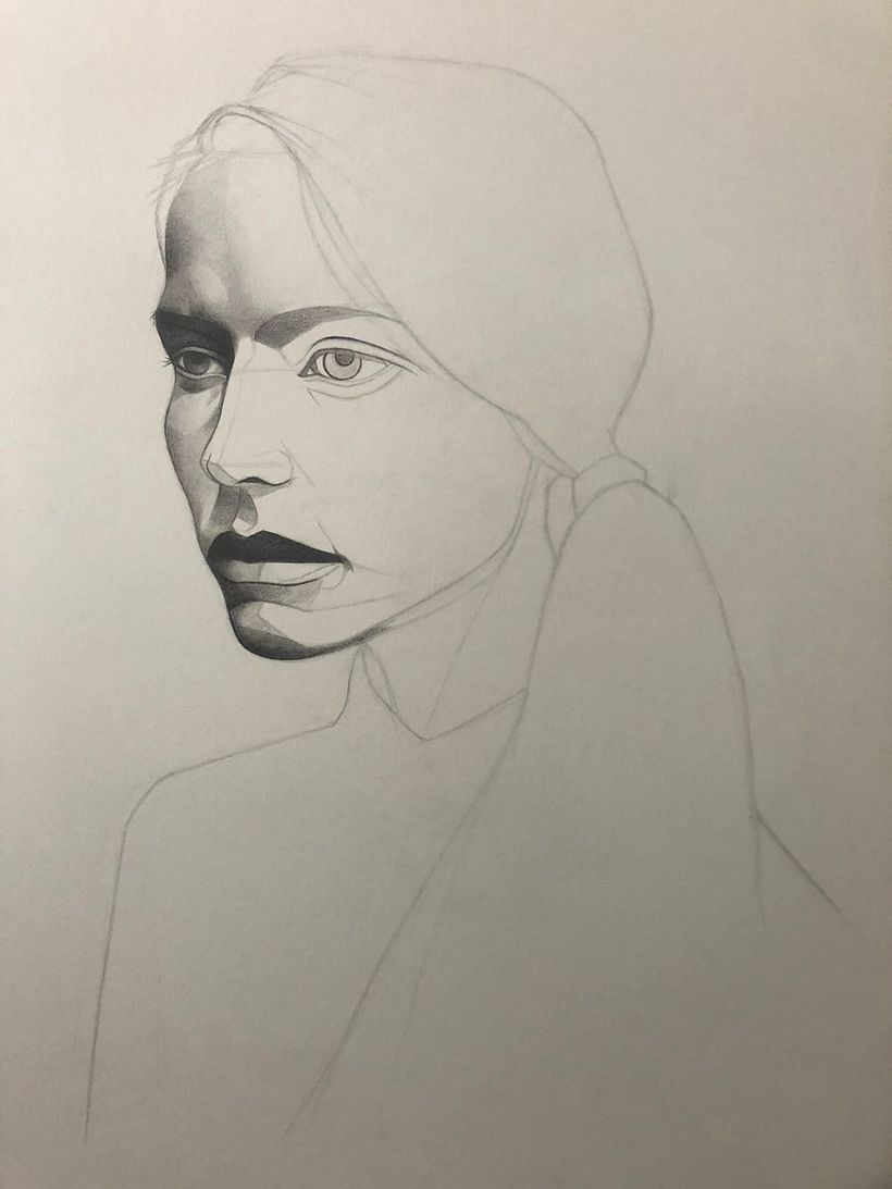 Mi proyecto del curso: Retrato realista con lápiz de grafito 7
