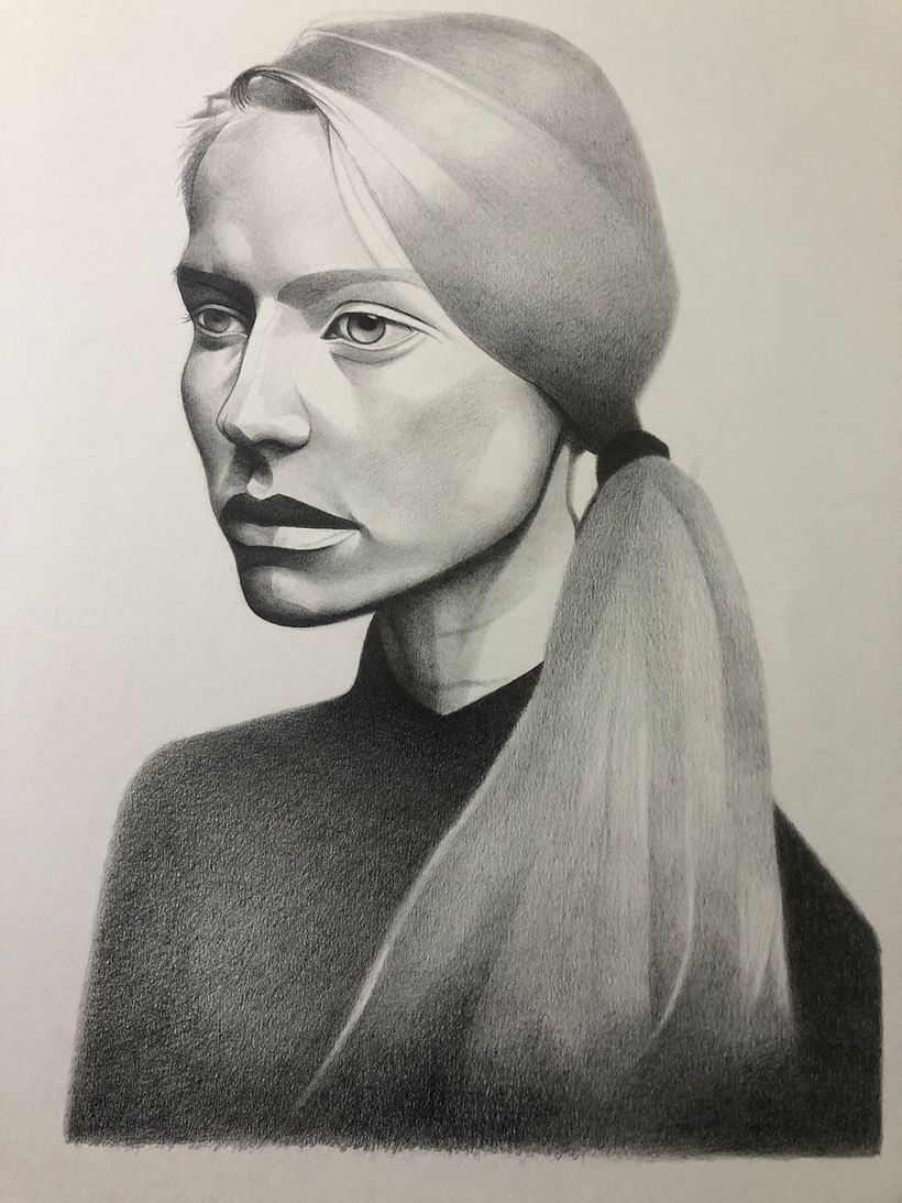 Mi proyecto del curso: Retrato realista con lápiz de grafito 11