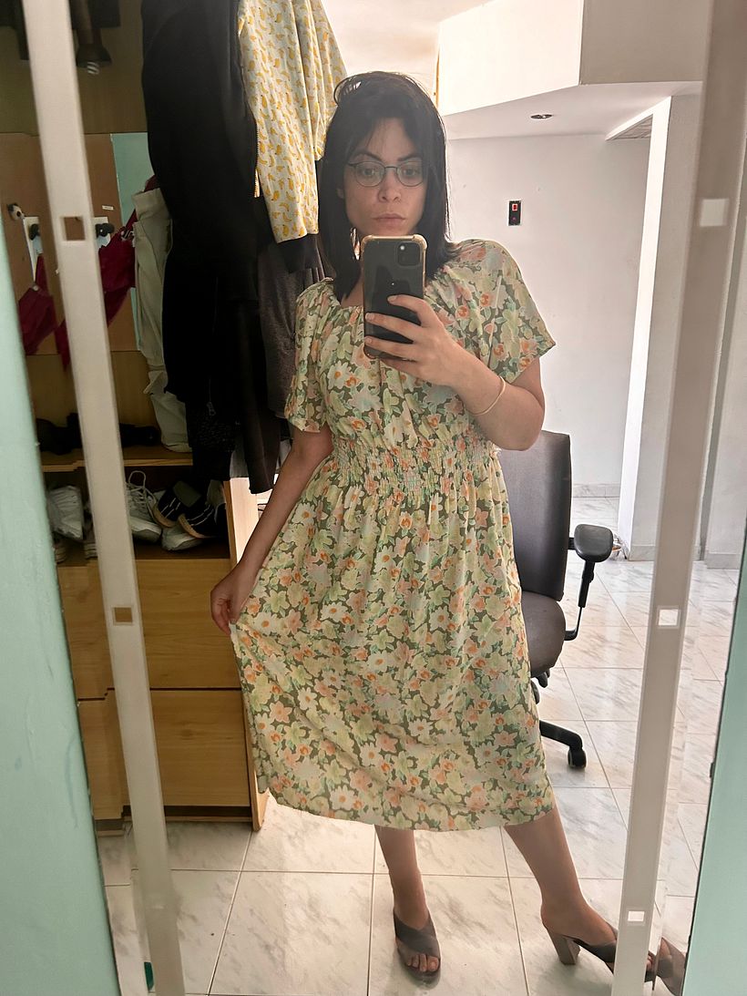 My project for course: Dressmaking: Draft and Sew a Shirred Dress 1