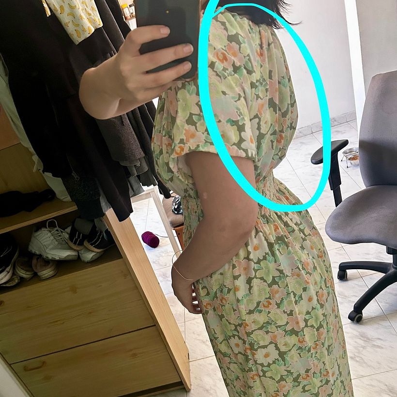 My project for course: Dressmaking: Draft and Sew a Shirred Dress 3