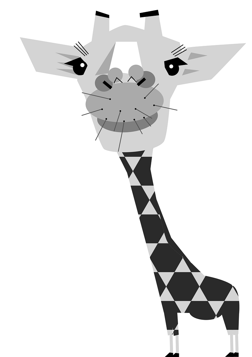 My final project: Giraffe - Ilustración tradicional