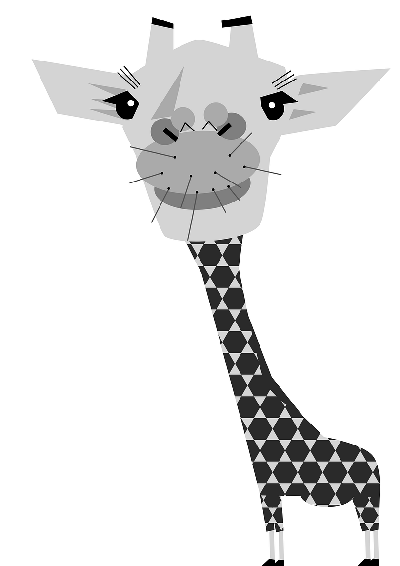 My final project: Giraffe - Ilustración tradicional