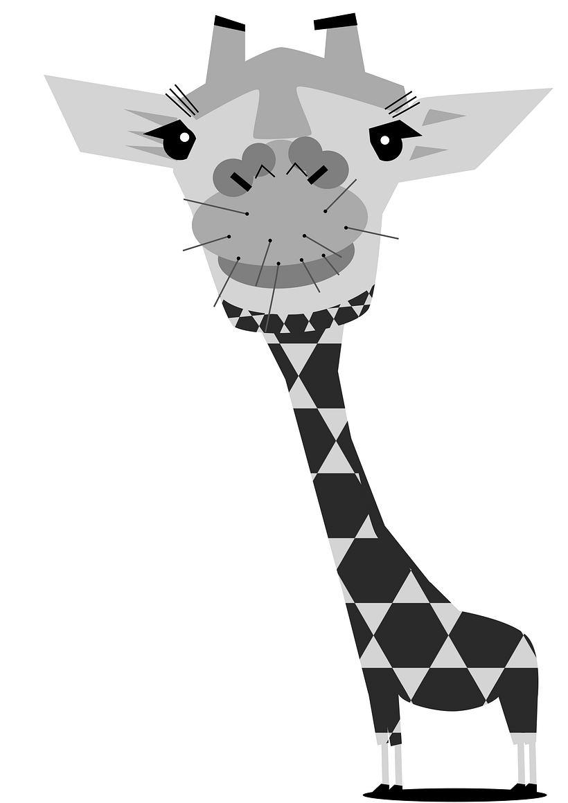 My final project: Giraffe - Ilustración tradicional