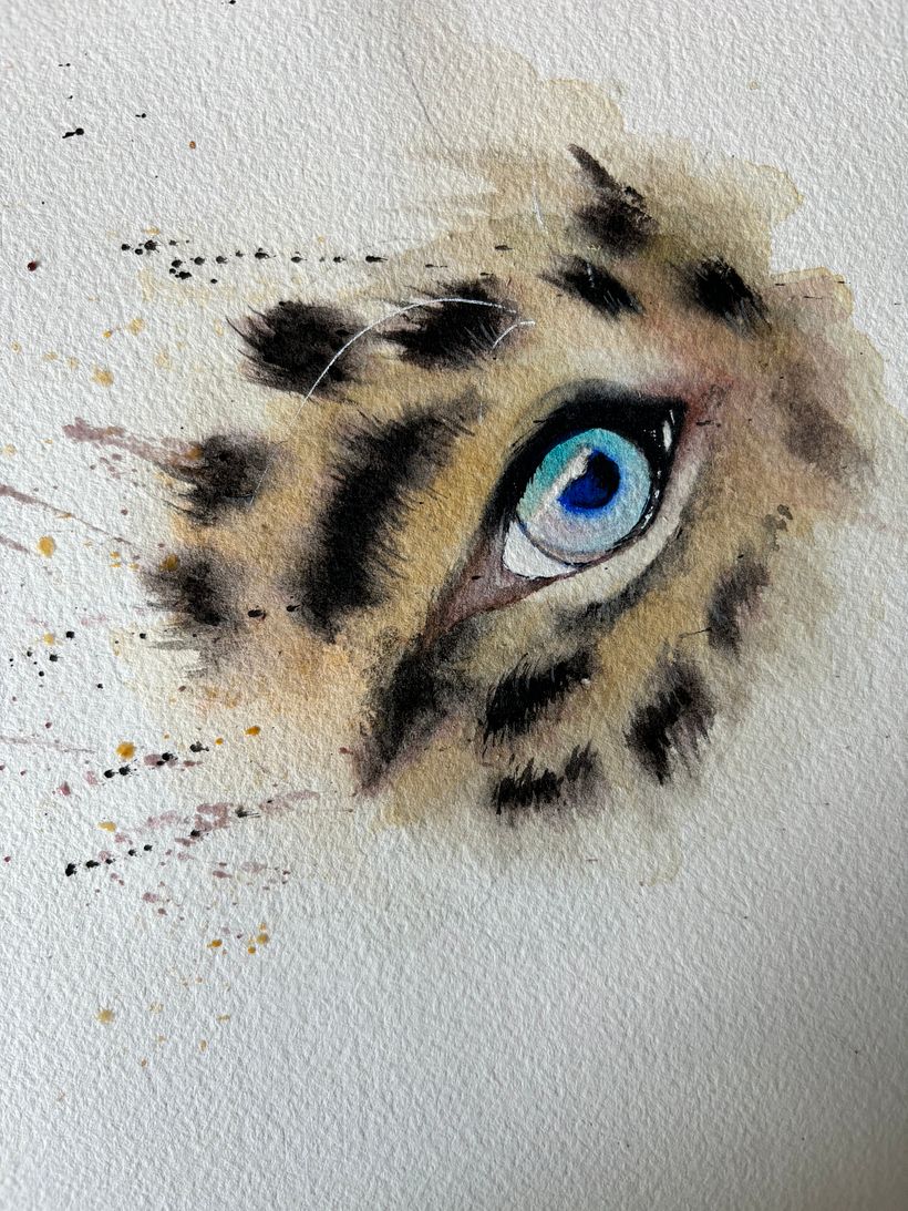 Mon projet du cours : Portraits expressifs d'animaux à l'aquarelle 2
