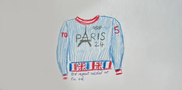 Diseño a mano del jersey olímpico