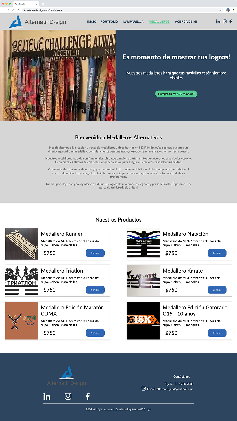 Diseño UI: Implementación y mejora de Alternatif D-sign / Medalleros 15