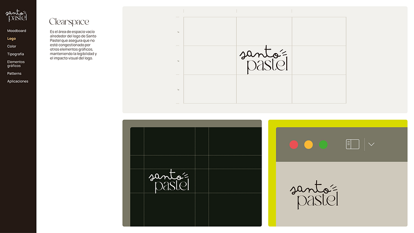 Identidad Visual Santo Pastel 8