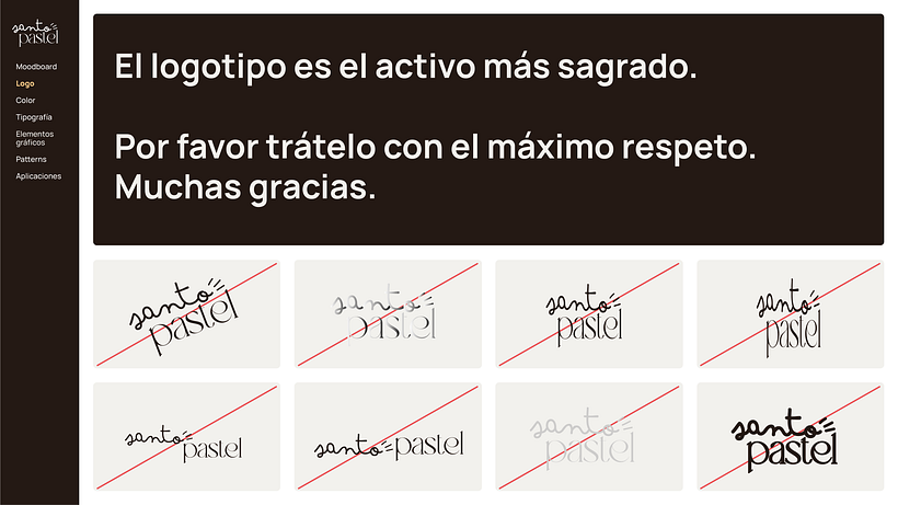 Identidad Visual Santo Pastel 9