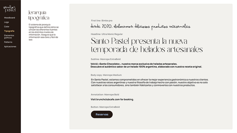 Identidad Visual Santo Pastel 17
