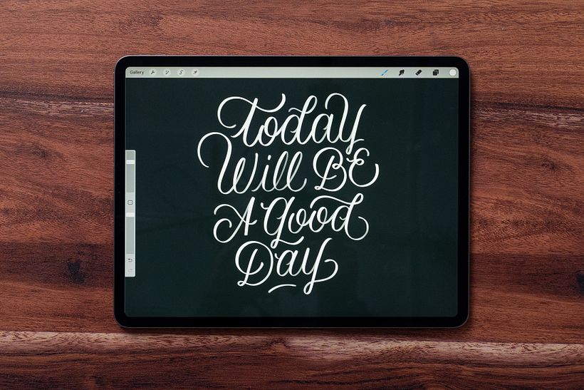 Done with the lettering!