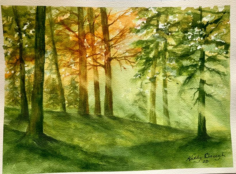 My project for course: Dreamy Watercolor Landscapes: Paint with Light 4