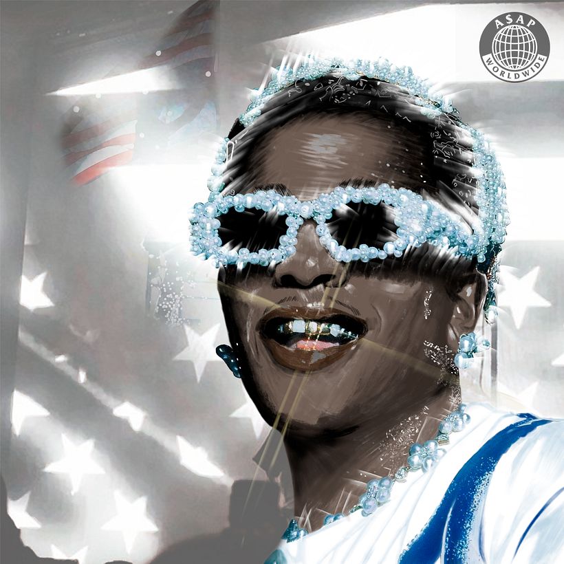 A$AP ROCK - Tradycyjna ilustracja