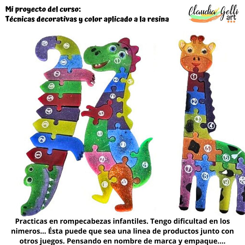 Mi proyecto del curso: Técnicas decorativas y color aplicado a la resina 3