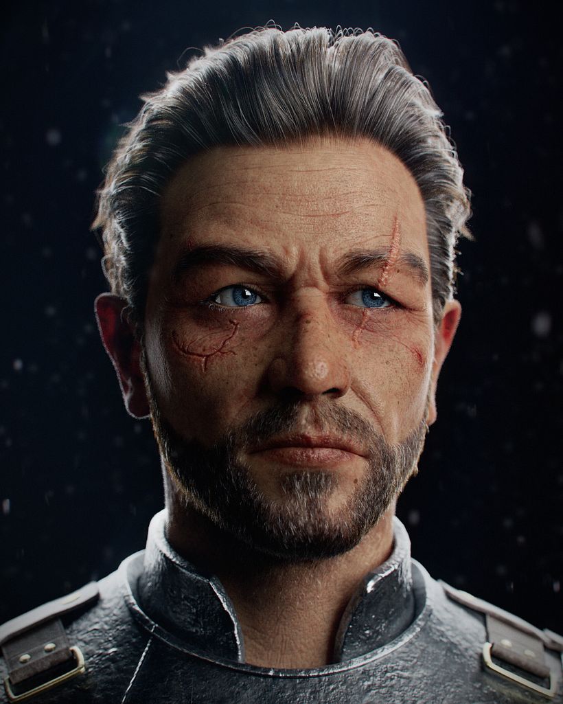 Medieval Knight: A Realistic 3D Portrait 2