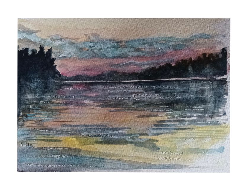 My project for course: Atmospheric Landscapes in Watercolor  2