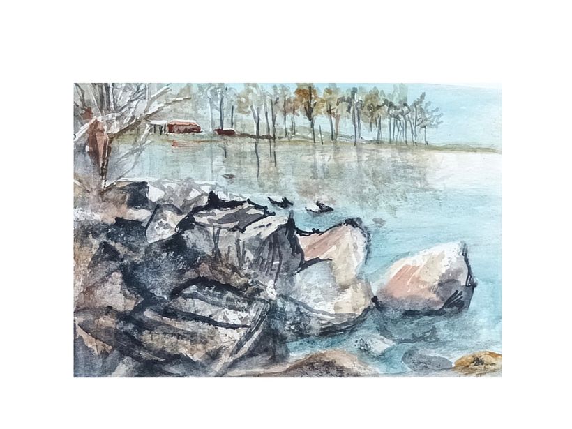 My project for course: Atmospheric Landscapes in Watercolor  4