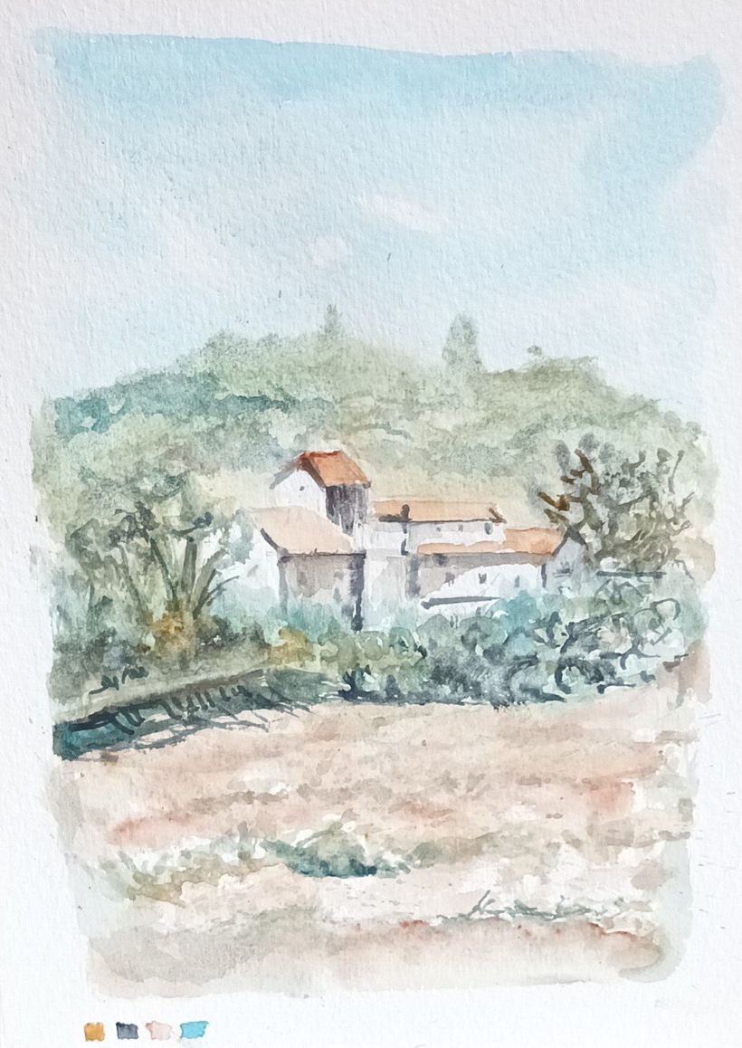 My project for course: Atmospheric Landscapes in Watercolor  6