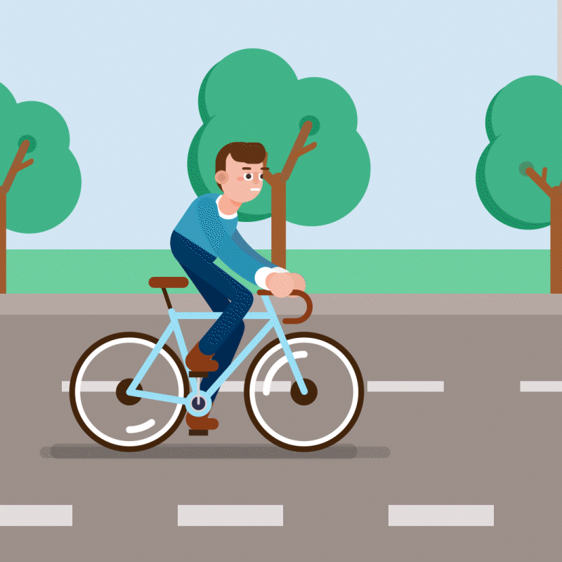 Kamikaze cyclist