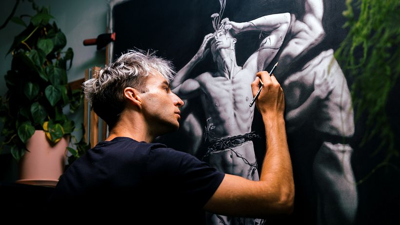 Doing some finishing touches