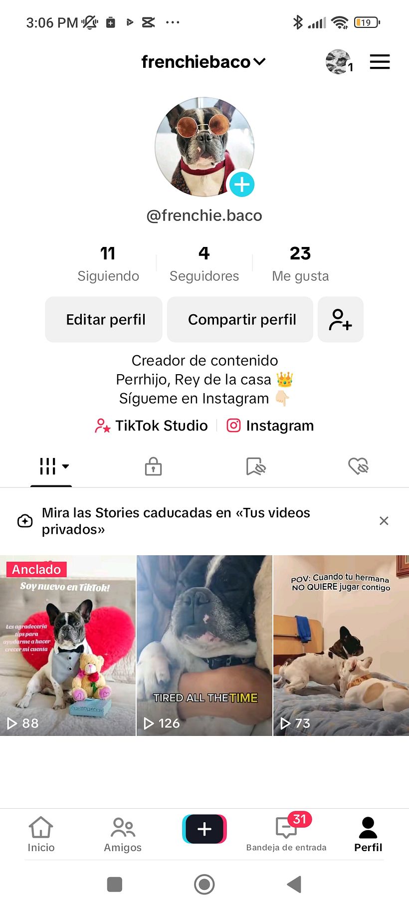 Hace poquito empecé a poner en práctica todo lo visto en el curso y hoy subí mis primeros videos