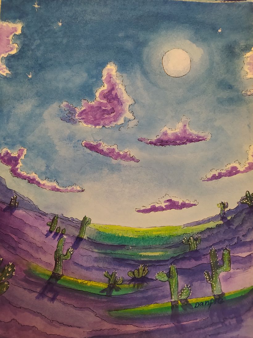 Soltando la mano - Illustration traditionnelle
