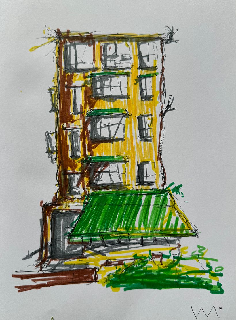 First attempt with water based lettering markers