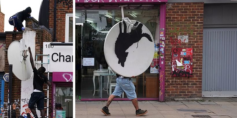 Howling wolf stolen by masked thieves