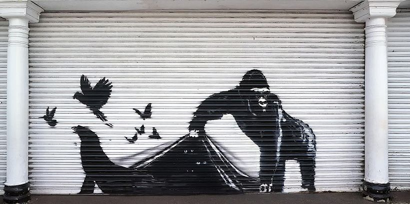 Seventh mural: Gorilla
