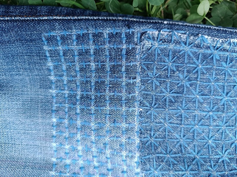 Then i saw that the fabric right next to the Patch was too thin. 